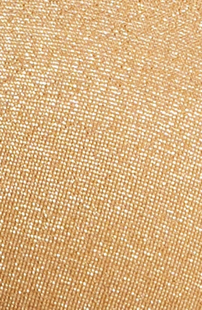 Vitamin A Gia Metallic Triangle Bikini Top In Golden Glow Metallic