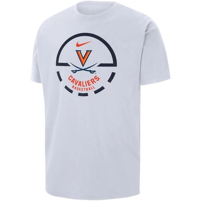 Shop Nike White Virginia Cavaliers Free Throw Basketball T-shirt