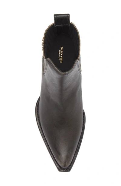 Shop Golden Goose Debbie Pointed Toe Chelsea Boot In Black