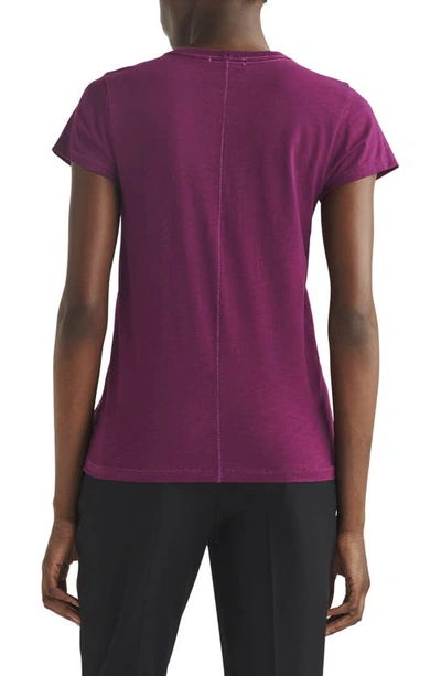 Shop Rag & Bone The Slub Organic Pima Cotton T-shirt In Dark Purple