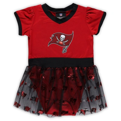Shop Jerry Leigh Girls Infant Red Tampa Bay Buccaneers Tailgate Game Day Bodysuit With Tutu, Headband & Leggings Chee