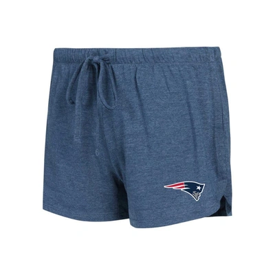 Shop Concepts Sport Navy/red New England Patriots Raglan Long Sleeve T-shirt & Shorts Lounge Set