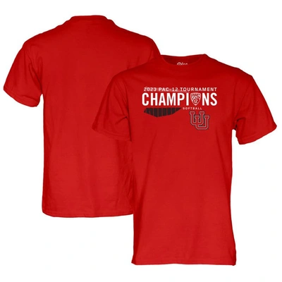 Shop Blue 84 Red Utah Utes 2023 Pac-12 Softball Conference Tournament Champions T-shirt