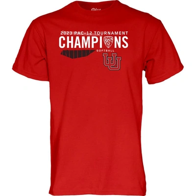 Shop Blue 84 Red Utah Utes 2023 Pac-12 Softball Conference Tournament Champions T-shirt