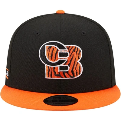Shop New Era Black/orange Cincinnati Bengals City Originals 9fifty Snapback Hat