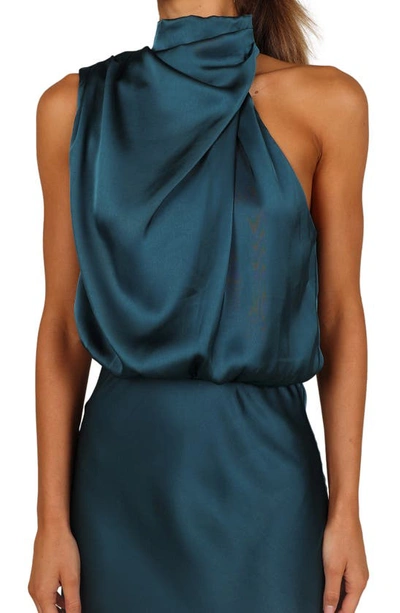 Petal And Pup Womens Anabelle Halter Neck Maxi Dress In Teal