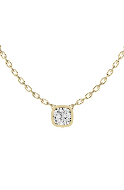 Shop Jennifer Fisher 18k Gold Cushion Lab Created Diamond Pendant Necklace In D1.50ct - 18k Yellow Gold
