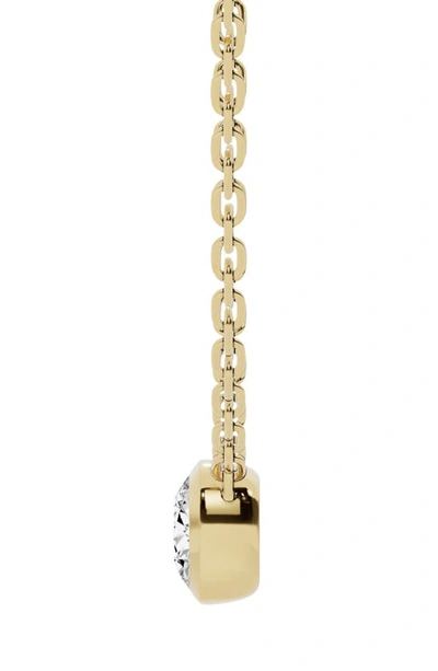 Jennifer Fisher Cushion Lab Created Diamond Pendant Necklace In D1.50ct - 18k Yellow Gold
