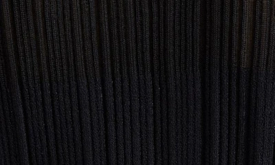 Shop Stella Mccartney Statement Sleeve Plissé Sweater In 1000 - Black