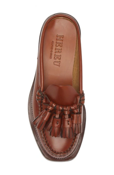 Hereu Careil Tassel Mule In Tan