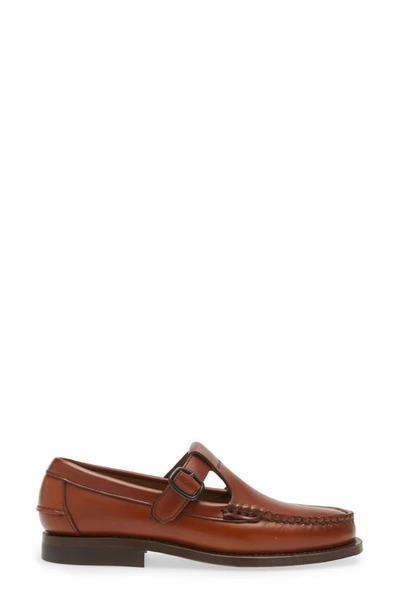 Hereu Alber Sport T-bar Loafer In Tan