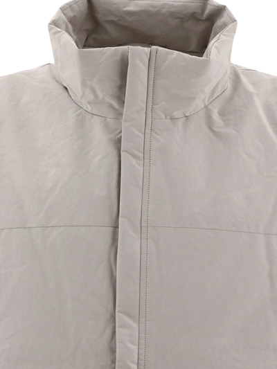 Shop Kaptain Sunshine Padded Vest Jacket In Grey