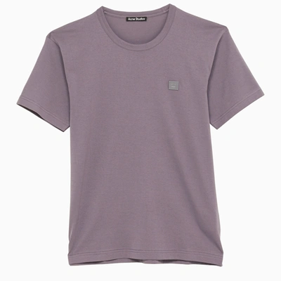 Shop Acne Studios Purple Crew Neck T Shirt
