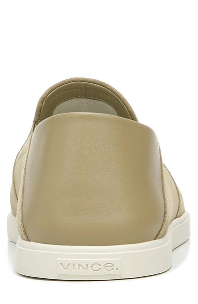 Vince Men's Sanders Suede & Leather Slip-on Sneakers, Natural In Natural