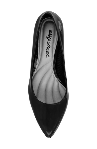 Shop Easy Street Pointe Pointed Toe Patent Pump In Black Patent
