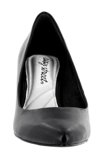 Easy Street Pointe Pointed Toe Patent Pump In Black