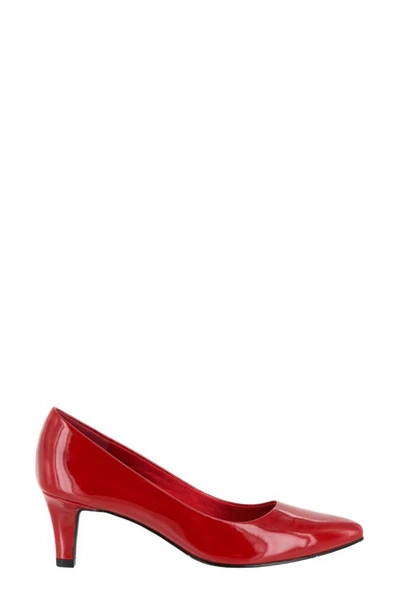 Shop Easy Street Pointe Pointed Toe Patent Pump In Red Patent