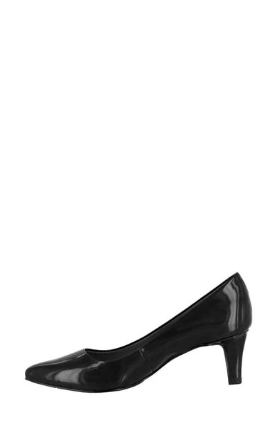 Shop Easy Street Pointe Pointed Toe Patent Pump In Black Patent