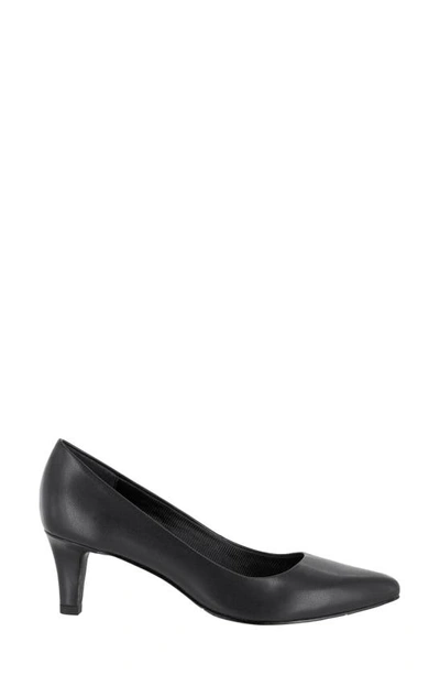 Easy Street Pointe Pointed Toe Patent Pump In Black