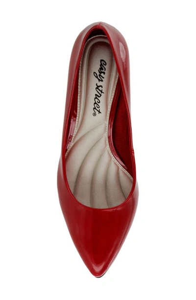 Easy Street Pointe Pumps In Red Patent