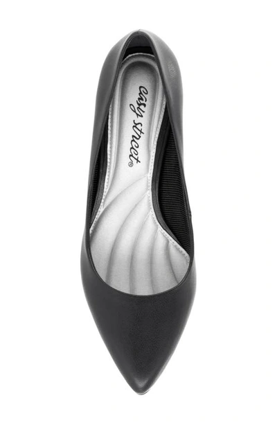 Easy Street Pointe Pointed Toe Patent Pump In Black