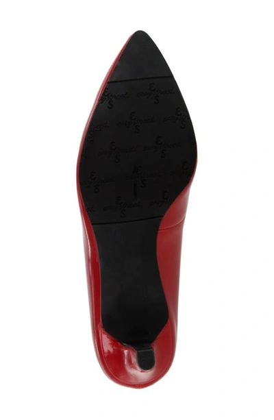 Shop Easy Street Pointe Pointed Toe Patent Pump In Red Patent