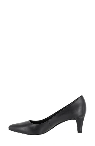 Easy Street Pointe Pointed Toe Patent Pump In Black