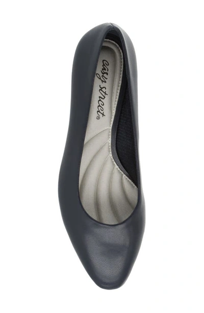 Shop Easy Street Prim Block Heel Pump In Navy