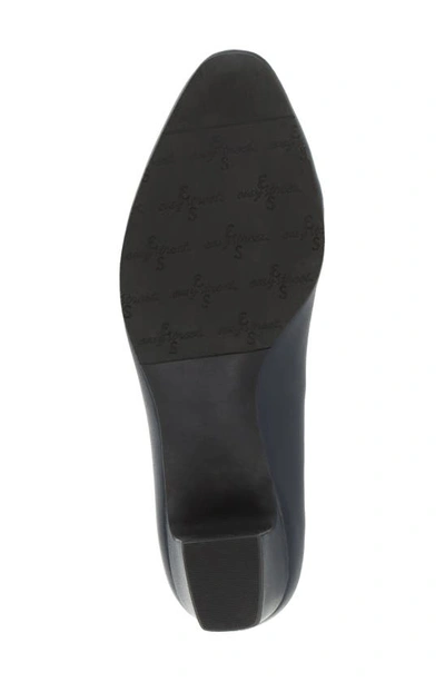 Easy Street Prim Kitten Heel Pumps In Navy
