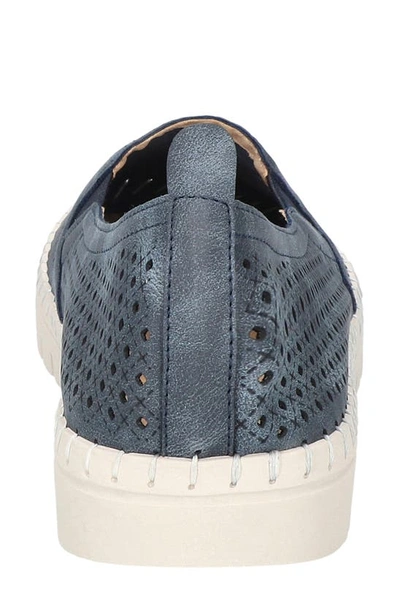 Easy Street Fresh Perforated Slip-on Sandal In Navy