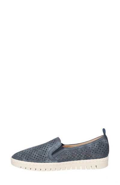 Easy Street Fresh Perforated Slip-on Sandal In Navy