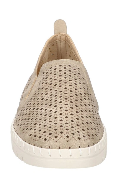 Shop Easy Street Fresh Perforated Slip-on Sandal In Natural