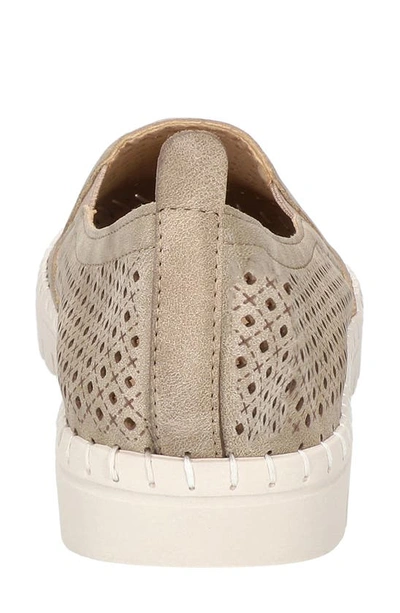 Shop Easy Street Fresh Perforated Slip-on Sandal In Natural