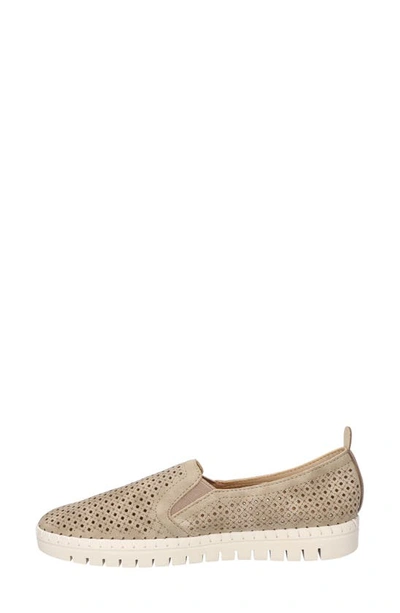 Shop Easy Street Fresh Perforated Slip-on Sandal In Natural