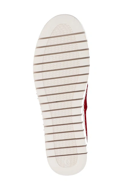 Easy Street Fresh Perforated Slip-on Sandal In Red