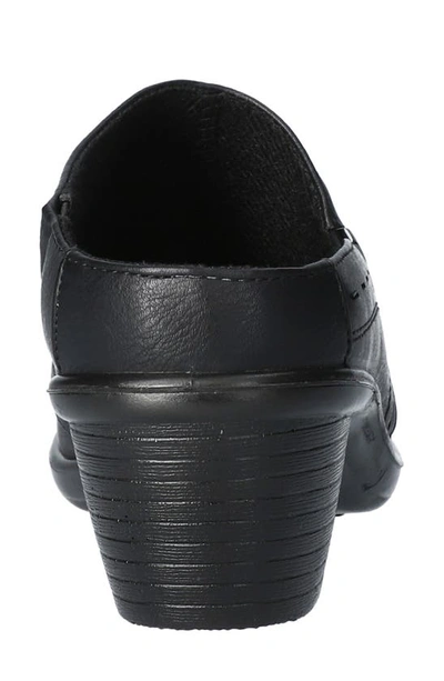Easy Street Cynthia Womens Faux Leather Slip On Mules In Black