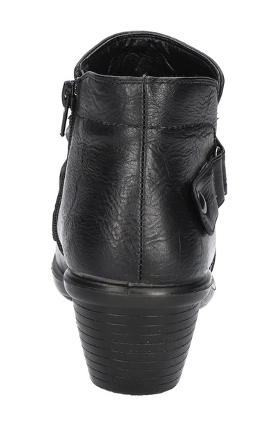 Easy Street Fernanda Womens Faux Leather Booties Ankle Boots In Black