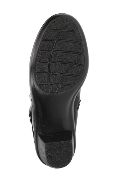 Easy Street Fernanda Womens Faux Leather Booties Ankle Boots In Black