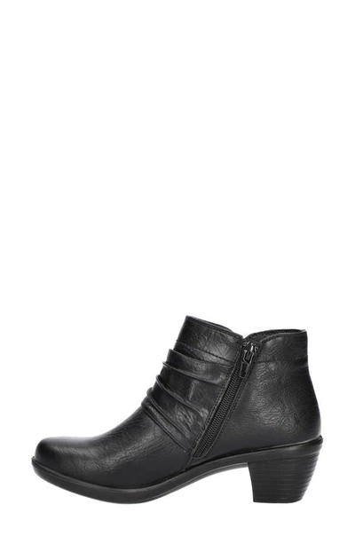 Easy Street Fernanda Womens Faux Leather Booties Ankle Boots In Black