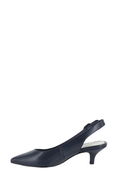 Shop Easy Street Faye Slingback Pump In Navy