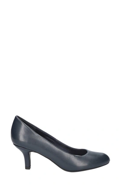 Easy Street Women's Poet Square Toe Pumps In New Navy
