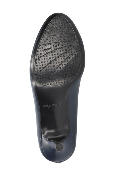 Easy Street Women's Poet Square Toe Pumps In New Navy