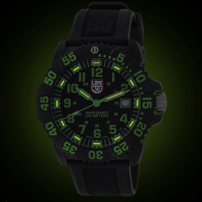 Shop Luminox Navy Seal Colormark Carbon Black Dial 44mm Quartz Mens Watch Xs.3067
