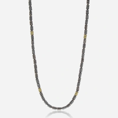 Shop Armenta Old World 18k Yellow Gold And Sterling Silver, Black Sapphire Necklace 18521