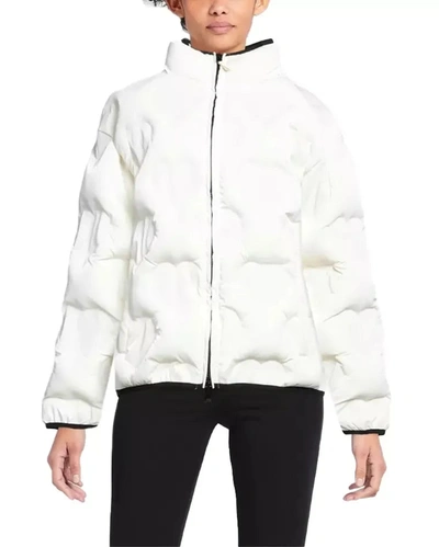 Shop Love Moschino Polyester Jackets & Women's Coat In White