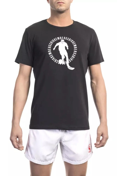 Shop Bikkembergs Cotton Men's T-shirt In Black