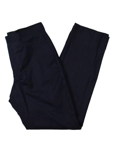 Shop Lauren Ralph Lauren Norton Mens Classic Fit Suit Separate Dress Pants In Blue