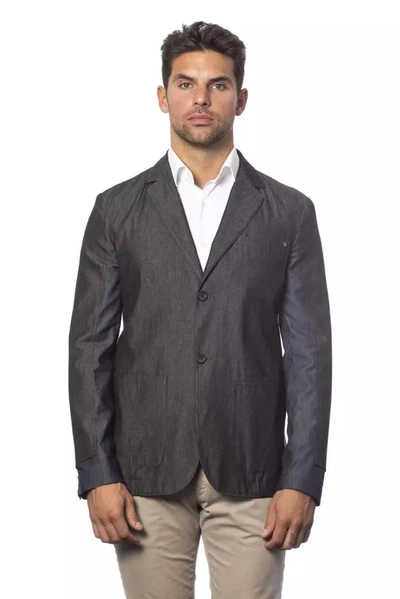 Shop Verri Cotton Men's Blazer In Grey