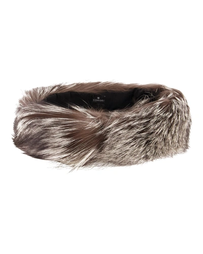 Shop Gorski Fox Headband In Silver