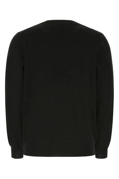 Shop Alexander Mcqueen Man Black Wool Sweater